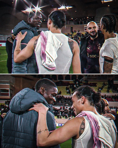 欧冠重逢！博格<a href=/zuqiuzhijia/barcelona/ target=_blank class=infotextkey>巴萨</a>内场边寒暄，曼市德比旧将再聚首